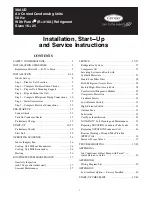 Preview for 1 page of Carrier 38AUD 16 Series Installation, Start-Up And Service Instructions Manual