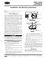 Preview for 1 page of Carrier 38BRW Installation And Start-Up Instructions Manual