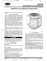 Carrier 38CK(M) Installation And Start-Up Instructions Manual предпросмотр