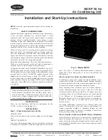 Preview for 1 page of Carrier 38CKP Installation And Start-Up Instructions Manual