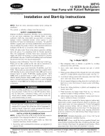 Carrier 38EYG Installation And Start-Up Instructions Manual preview