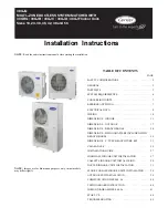 Preview for 1 page of Carrier 38GJQ Series Installation Instructions Manual