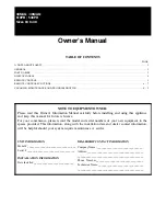 Предварительный просмотр 1 страницы Carrier 38MAQ Series Owner'S Manual