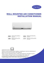 Carrier 38QHG009D8S Series Installation Manual preview