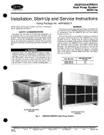 Carrier 38QP024 Installation, Start-Up And Service Instructions Manual preview