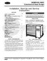 Carrier 38QR018C-060C Installation, Start-Up And Service Instructions Manual preview