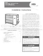 Preview for 1 page of Carrier 38QRR Installation Instructions Manual