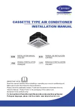 Preview for 1 page of Carrier 38QUS012 Installation Manual