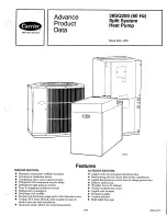 Предварительный просмотр 1 страницы Carrier 38SQ200 Advance Product Data