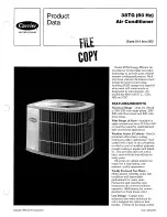 Preview for 1 page of Carrier 38TG Product Data