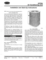 Preview for 1 page of Carrier 38TMA Installation And Start-Up Instructions Manual