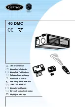 Carrier 40DMC Owner'S Manual preview