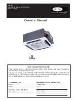 Carrier 40GJ Owner'S Manual preview