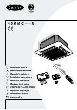 Предварительный просмотр 1 страницы Carrier 40KMC 012N Installation Manual