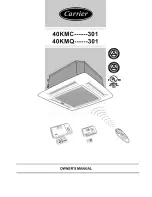 Carrier 40KMC------301 Owner'S Manual preview