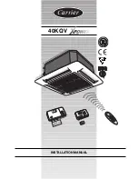 Carrier 40KQV Installation Manual preview