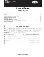 Предварительный просмотр 1 страницы Carrier 40MAQ User Manual