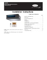 Preview for 1 page of Carrier 40MBD-04SI Installation Instructions Manual