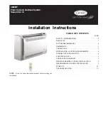 Preview for 1 page of Carrier 40MBF Series Installation Instructions Manual