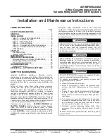 Carrier 40VMF Installation And Maintenance Instructions Manual preview