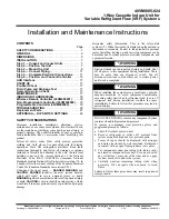 Carrier 40VMI Series Installation And Maintenance Instructions Manual preview