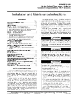 Preview for 1 page of Carrier 40VMU012 Series Installation And Maintenance Instructions Manual