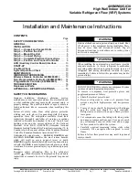 Preview for 1 page of Carrier 40VMW005 Installation And Maintenance Instructions Manual