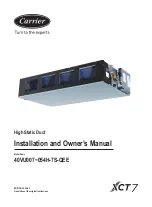 Carrier 40VU007-054H-7S-QEE Installation And Owner'S Manual preview