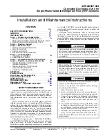 Carrier 40WAD007 Installation And Maintenance Instructions Manual preview