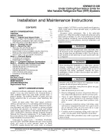 Preview for 1 page of Carrier 40WAU 012 Installation And Maintenance Instructions Manual