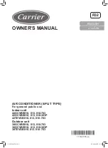 Предварительный просмотр 1 страницы Carrier 42GCVBE010-703 Owner'S Manual