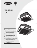 Preview for 1 page of Carrier 42GWC004B Installation Manual