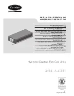 Preview for 1 page of Carrier 42NH series Installation, Operation And Maintenance Instructions