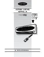 Preview for 1 page of Carrier 42PHQ007 Installation Manual