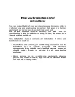 Preview for 2 page of Carrier 42QG18-C Installation Manual