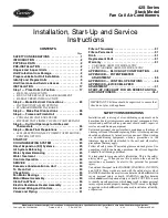 Carrier 42S Series Instruction Manual preview