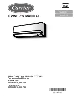 Carrier 42TSGS010-703 Owner'S Manual preview