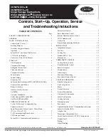 Preview for 1 page of Carrier 48/50PG Series Controls, Start-Up, Operation, Service And Troubleshooting Instructions