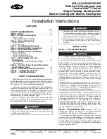 Предварительный просмотр 1 страницы Carrier 48AJ/AK/AMD020 Installation Instructions Manual