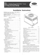 Carrier 48DT Series Installation Instructions Manual preview