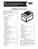 Предварительный просмотр 1 страницы Carrier 48DU Series Installation Instructions Manual