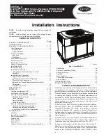 Предварительный просмотр 1 страницы Carrier 48EZ(N) - A Installation Instructions Manual