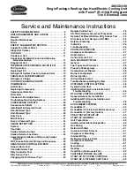 Предварительный просмотр 1 страницы Carrier 48GC04 Service And Maintenance Instructions