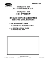 Preview for 1 page of Carrier 48GS(N)-2SB Performance Data Sheet