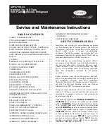 Preview for 1 page of Carrier 48HC*04-14 Service And Maintenance Instructions