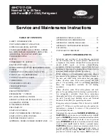 Preview for 1 page of Carrier 48HC D17 Series Service And Maintenance Instructions