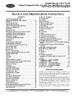 Preview for 1 page of Carrier 48LC 14 Service And Maintenance Instructions