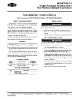 Preview for 1 page of Carrier 48PG03-14 Installation Instructions