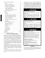 Preview for 2 page of Carrier 48PG03---16 Controls, Start-Up, Operation, Service And Troubleshooting Instructions