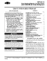 Предварительный просмотр 1 страницы Carrier 48PG03 User'S Information Manual